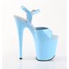 Pleaser - FLAMINGO809 Sandale à bride à la cheville, Pole dance chaussures - Bleu Product image